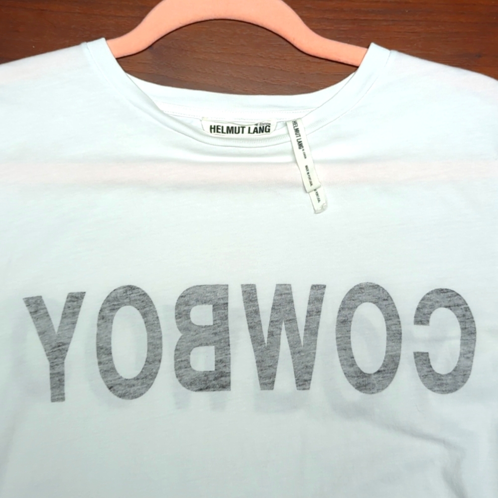 Helmut Lang Reverse Cowboy  Re-Edition Large White.